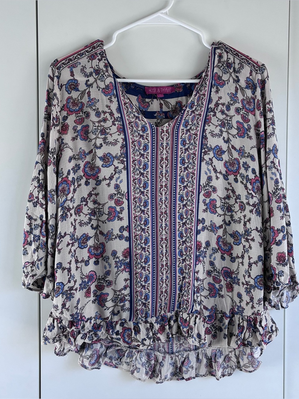 Floral boho top